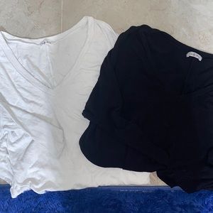 2 Basic V neck loose sweaters